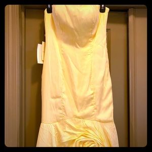 NWT pale yellow formal gown